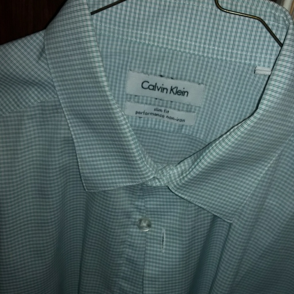 Calvin Klein Blue/Black/White Pinstriped